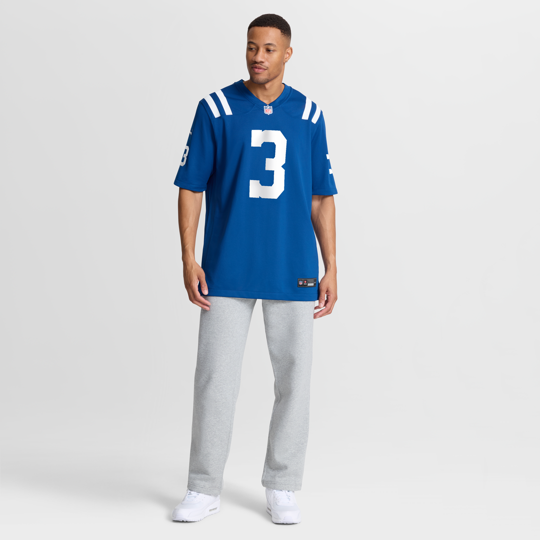 Indianapolis Colts Spencer Shrader Royal Team Game Jersey | NFL Football Jersey