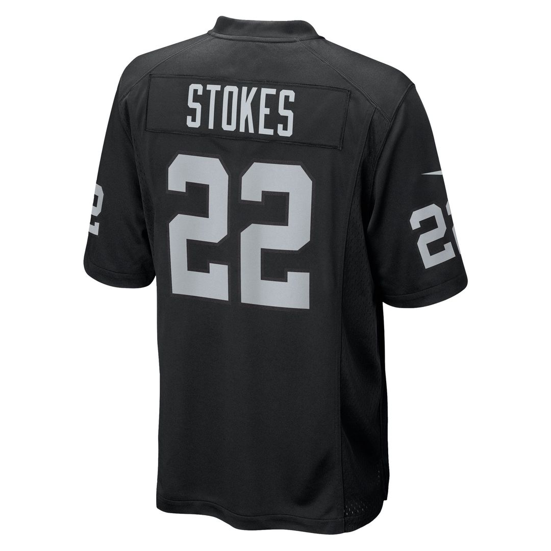 Las Vegas Raiders Eric Stokes Black Team Game Jersey | NFL Football Jersey