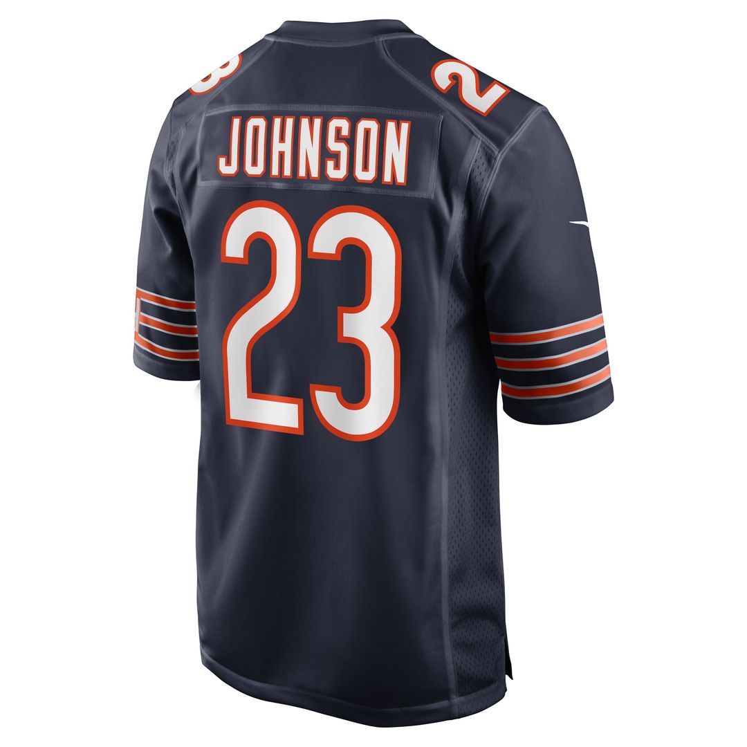 Chicago Bears Roschon Johnson Navy Team Game Jersey | NFL Football Jersey