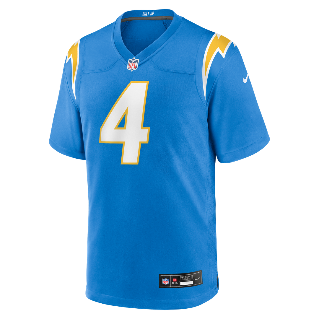 Los Angeles Chargers Tarheeb Still Powder Blue Team Game Jersey | NFL Football Jersey