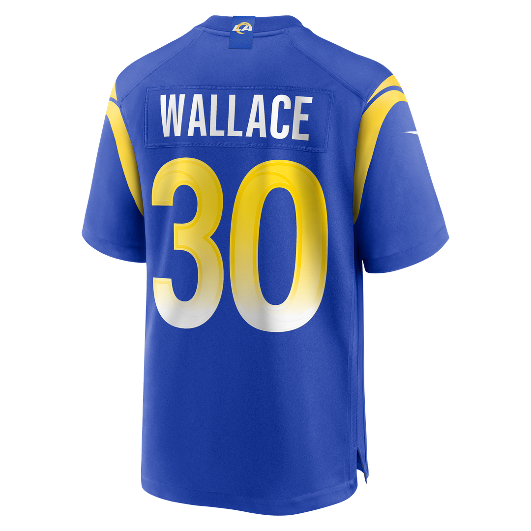 Los Angeles Rams Josh Wallace Royal Game Jersey | NFL Football Jersey