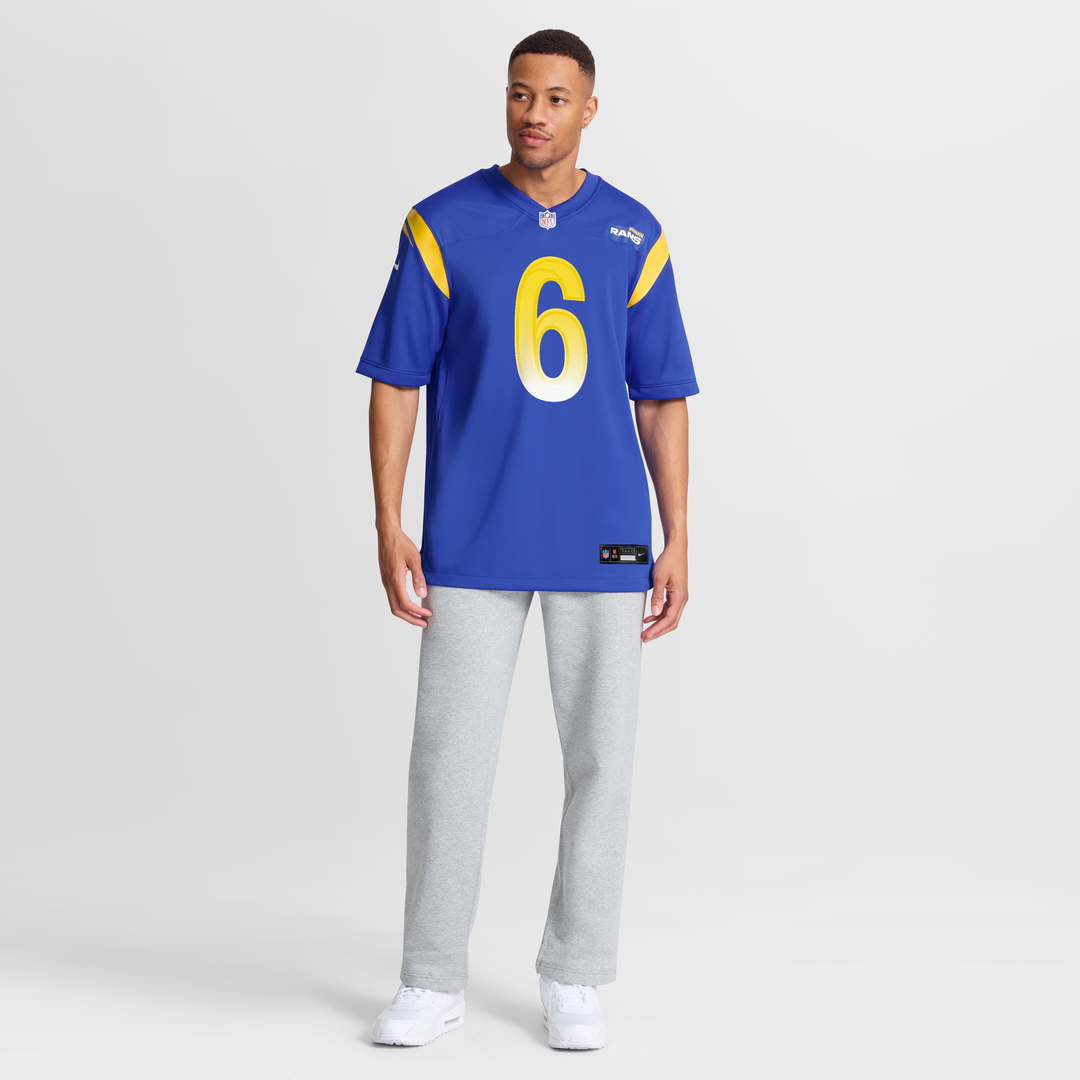 Los Angeles Rams Nick Hampton Royal Team Game Jersey | NFL Football Jersey