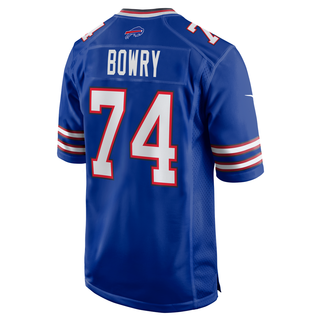 Buffalo Bills Jude Bowry Royal Team Game Jersey | NFL Football Jersey