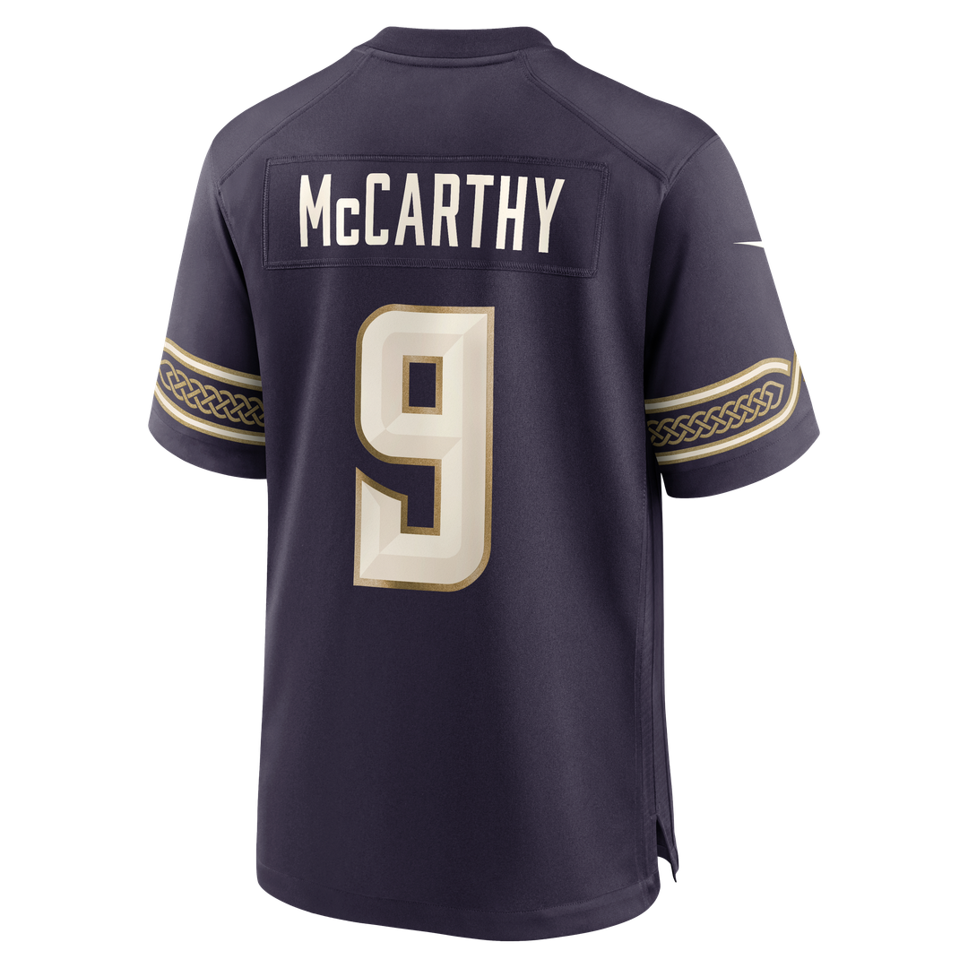 Minnesota Vikings J.J McCarthy Purple 2026 Rivalries Collection Game Jersey | NFL Football Jersey