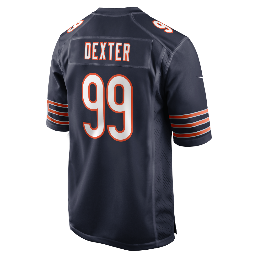 Chicago Bears Gervon Dexter Sr Navy Team Game Jersey | NFL Football Jersey