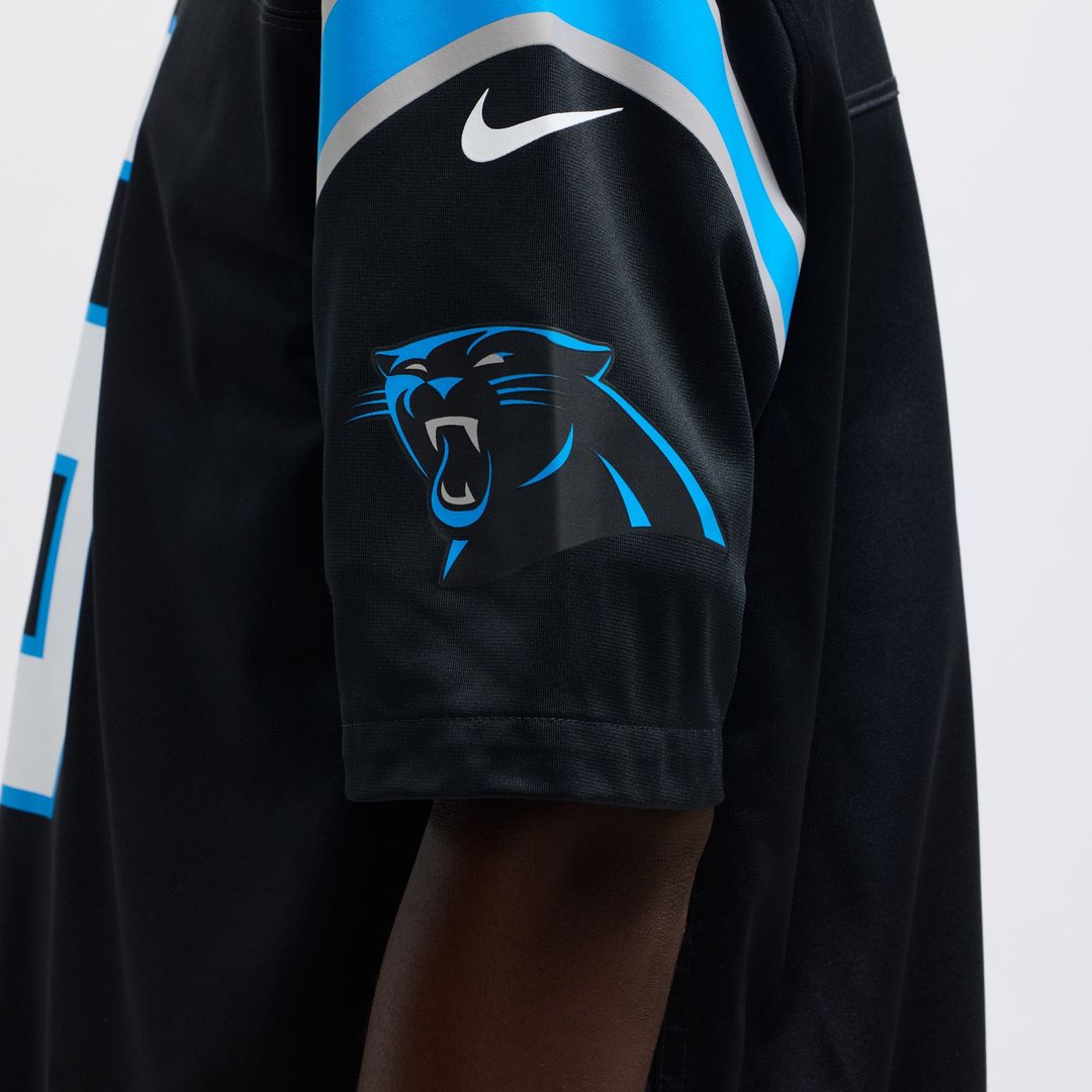 Carolina Panthers Bryce Young Black Team Game Jersey | NFL Football Jersey