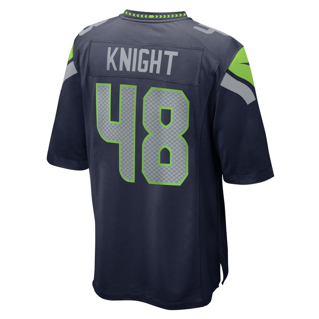 Seattle Seahawks Tyrice Knight College Navy Game Jersey | NFL Football Jersey