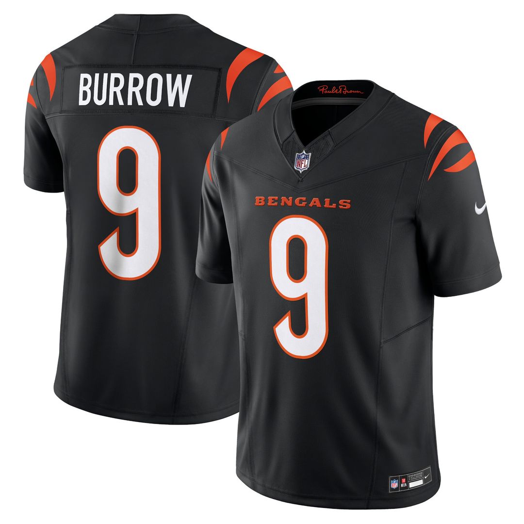 Cincinnati Bengals Joe Burrow Orange Vapor F.U.S.E. Limited Jersey | NFL Football Jersey