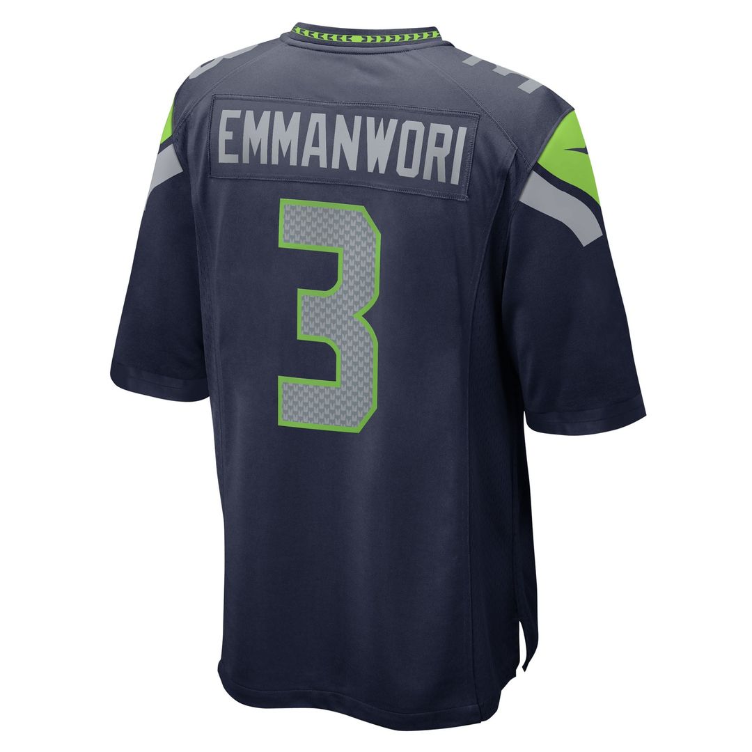 Seattle Seahawks Nick Emmanwori College Navy Team Game Jersey | NFL Football Jersey