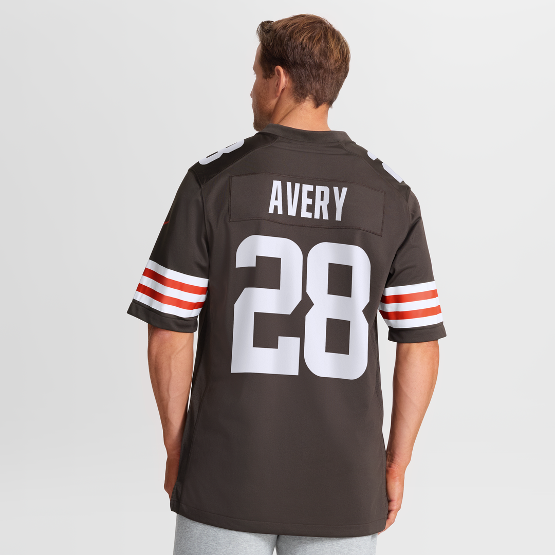 Cleveland Browns Tre Avery Brown Team Game Jersey | NFL Football Jersey