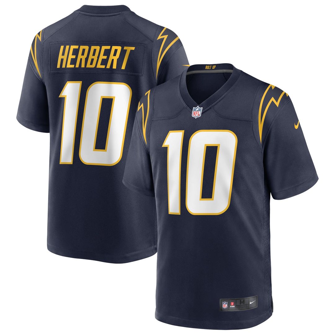 Los Angeles Chargers Justin Herbert Navy Alternate Game Jersey | NFL Football Jersey
