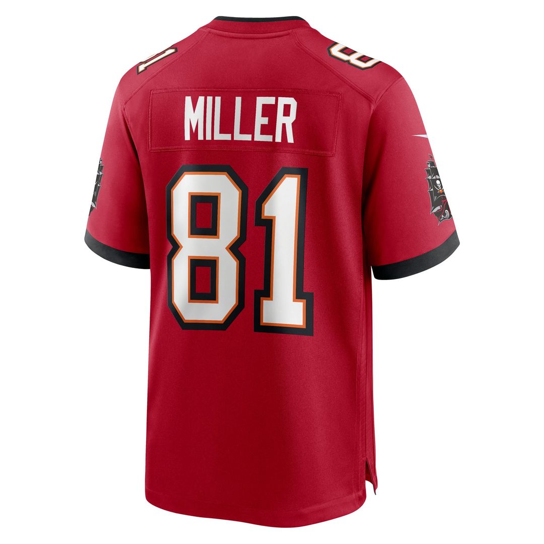 Tampa Bay Buccaneers Ryan Miller Red Team Game Jersey | NFL Football Jersey