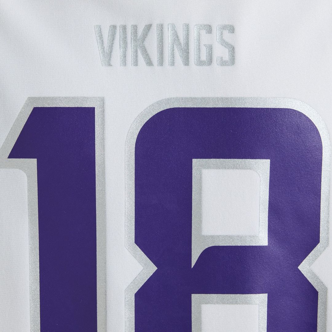 Minnesota Vikings Justin Jefferson White Alternate Game Player Jersey | NFL Football Jersey
