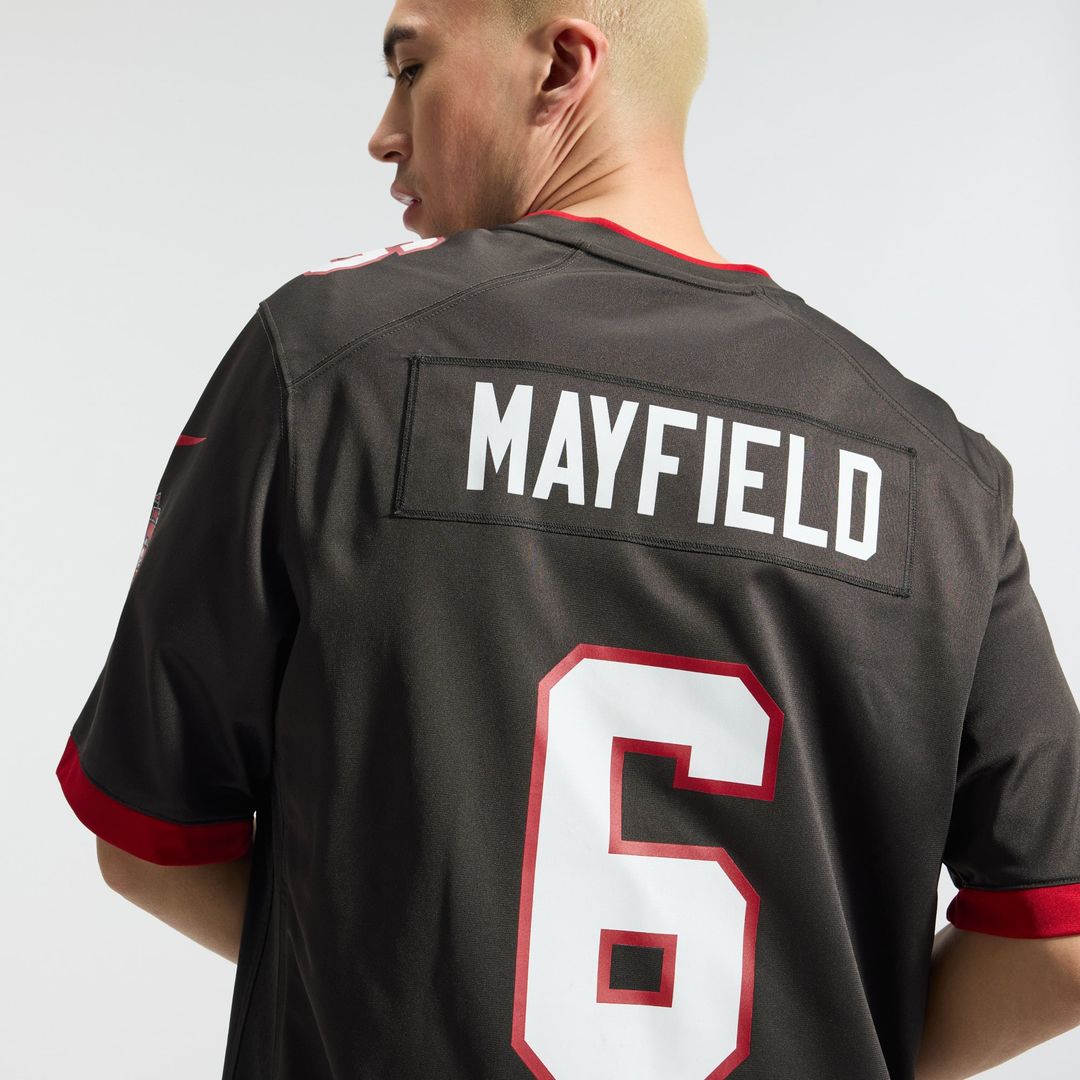 Tampa Bay Buccaneers Baker Mayfield Orange Throwback Game Jersey | NFL Football Jersey