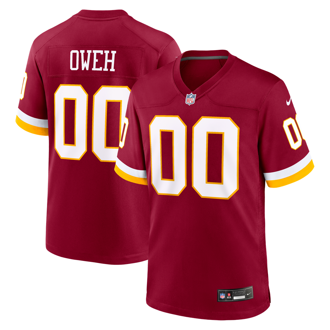 Washington Commanders Odafe Oweh Black Hail Raiser Alternate Game Jersey | NFL Football Jersey