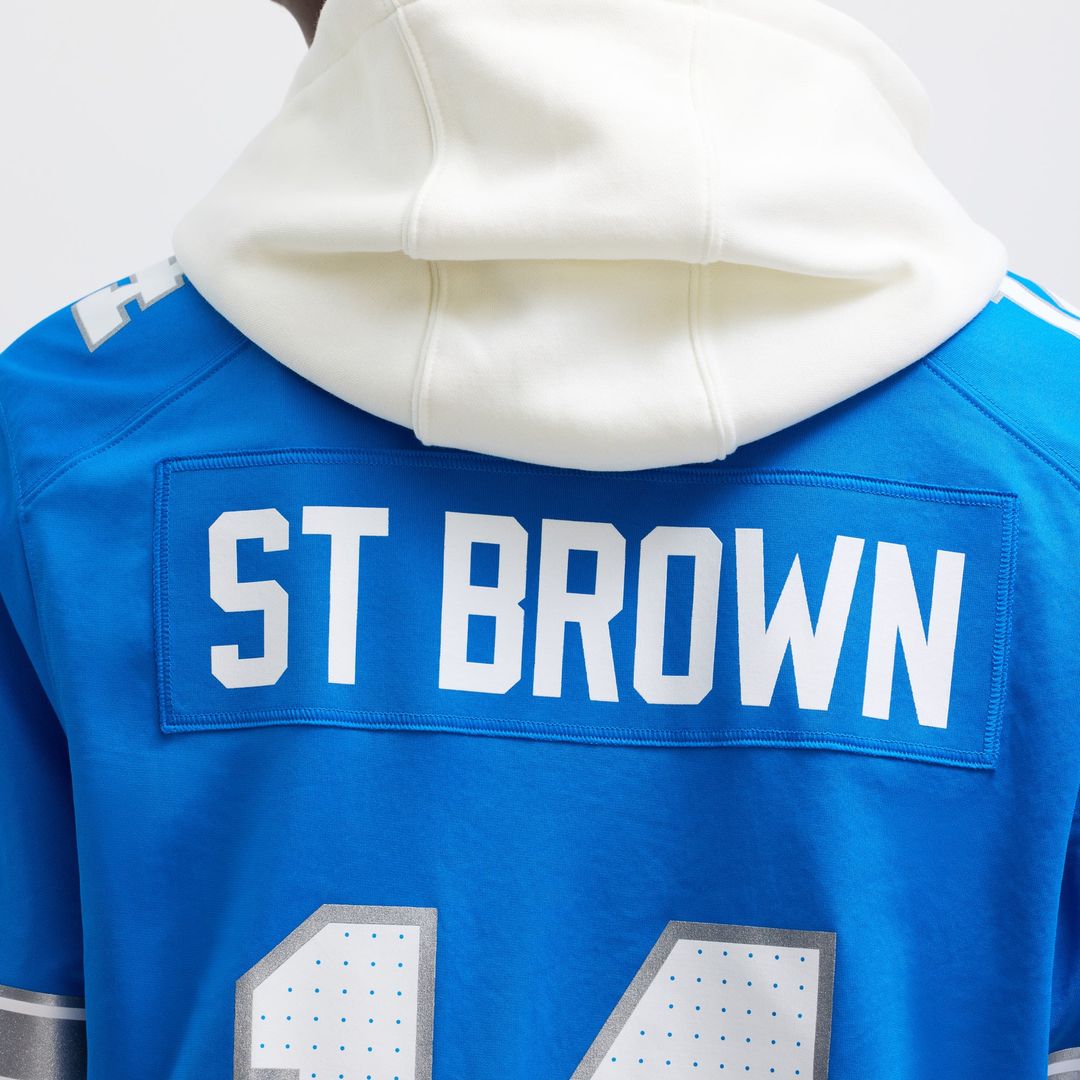 Detroit Lions Amon-Ra St. Brown Blue Game Jersey | NFL Football Jersey
