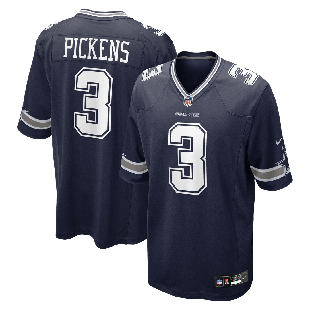 Dallas Cowboys George Pickens Navy Game Jersey | NFL Football Jersey