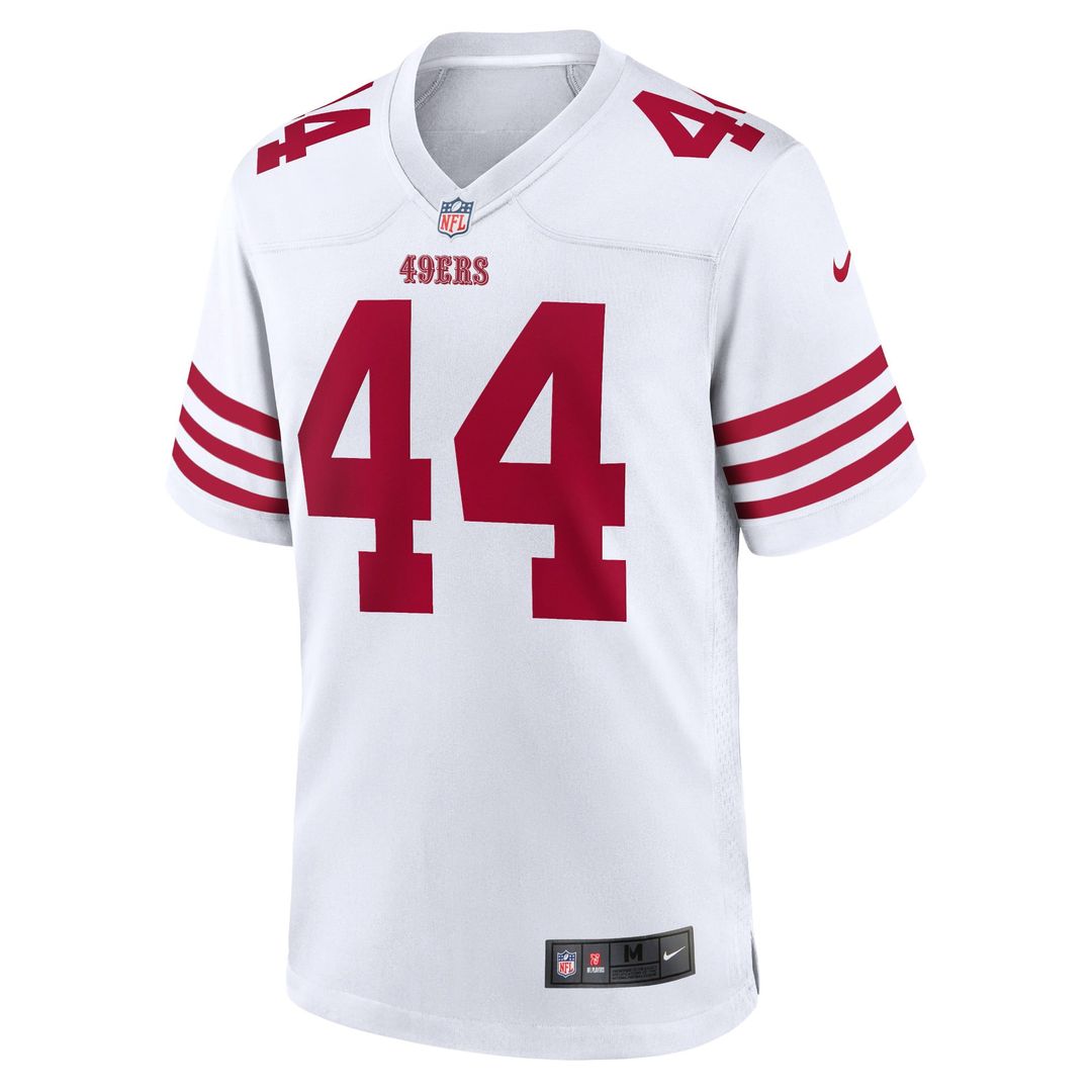 San Francisco 49ers Kyle Juszczyk White Player Game Jersey | NFL Football Jersey