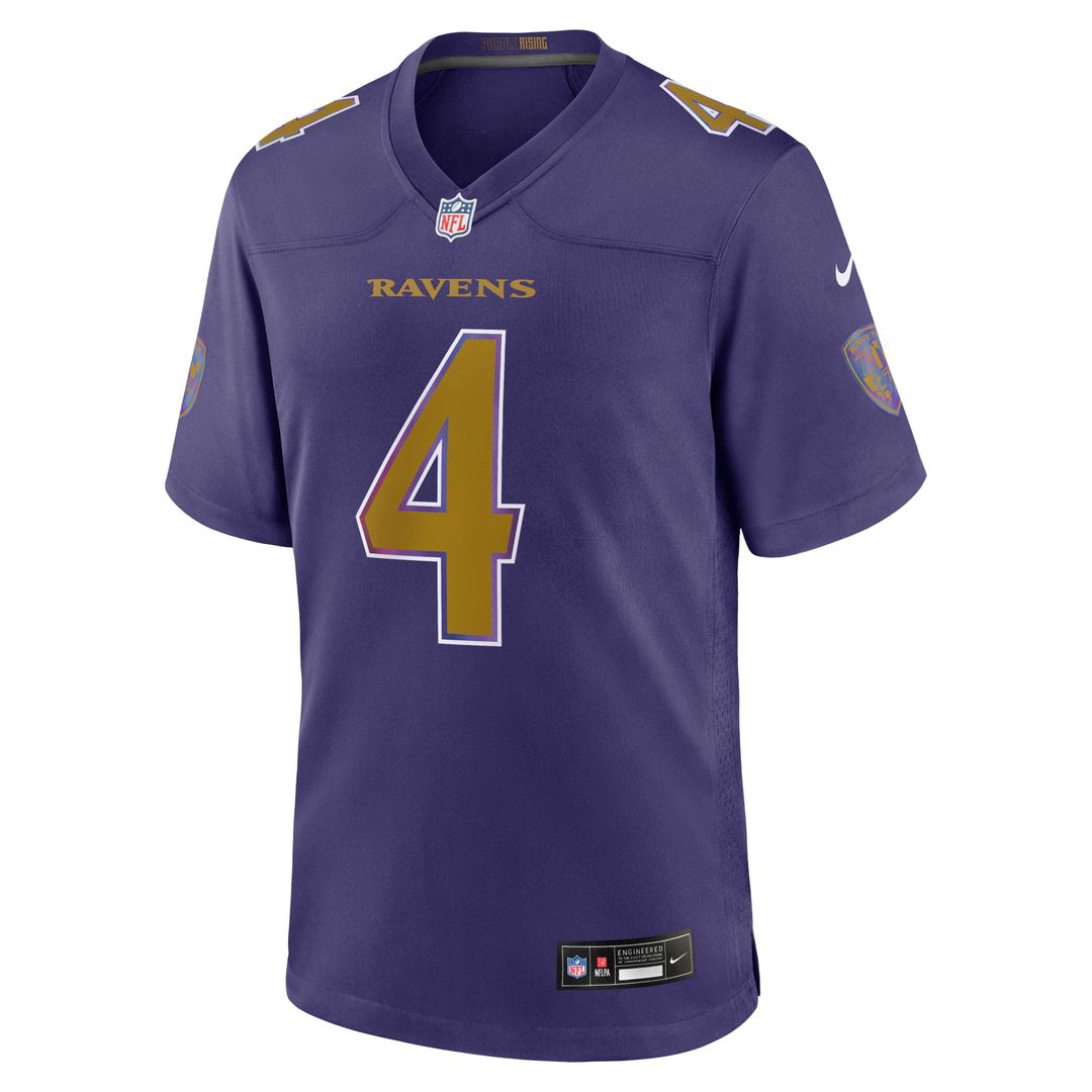 Baltimore Ravens Zay Flowers Purple Alternate Game Jersey | NFL Football Jersey