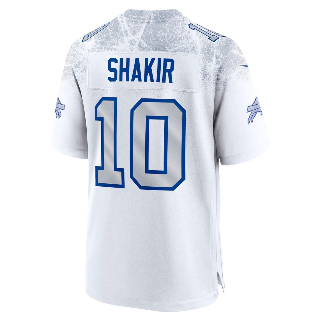 Buffalo Bills Khalil Shakir White Rivalries Collection Game Jersey | NFL Football Jersey