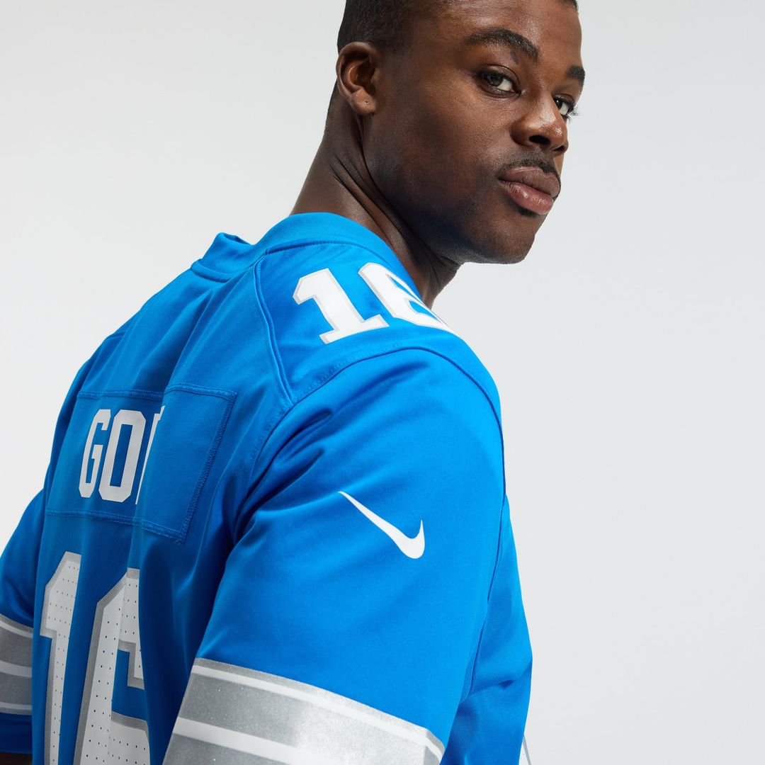 Detroit Lions Jared Goff Blue Game Jersey | NFL Football Jersey
