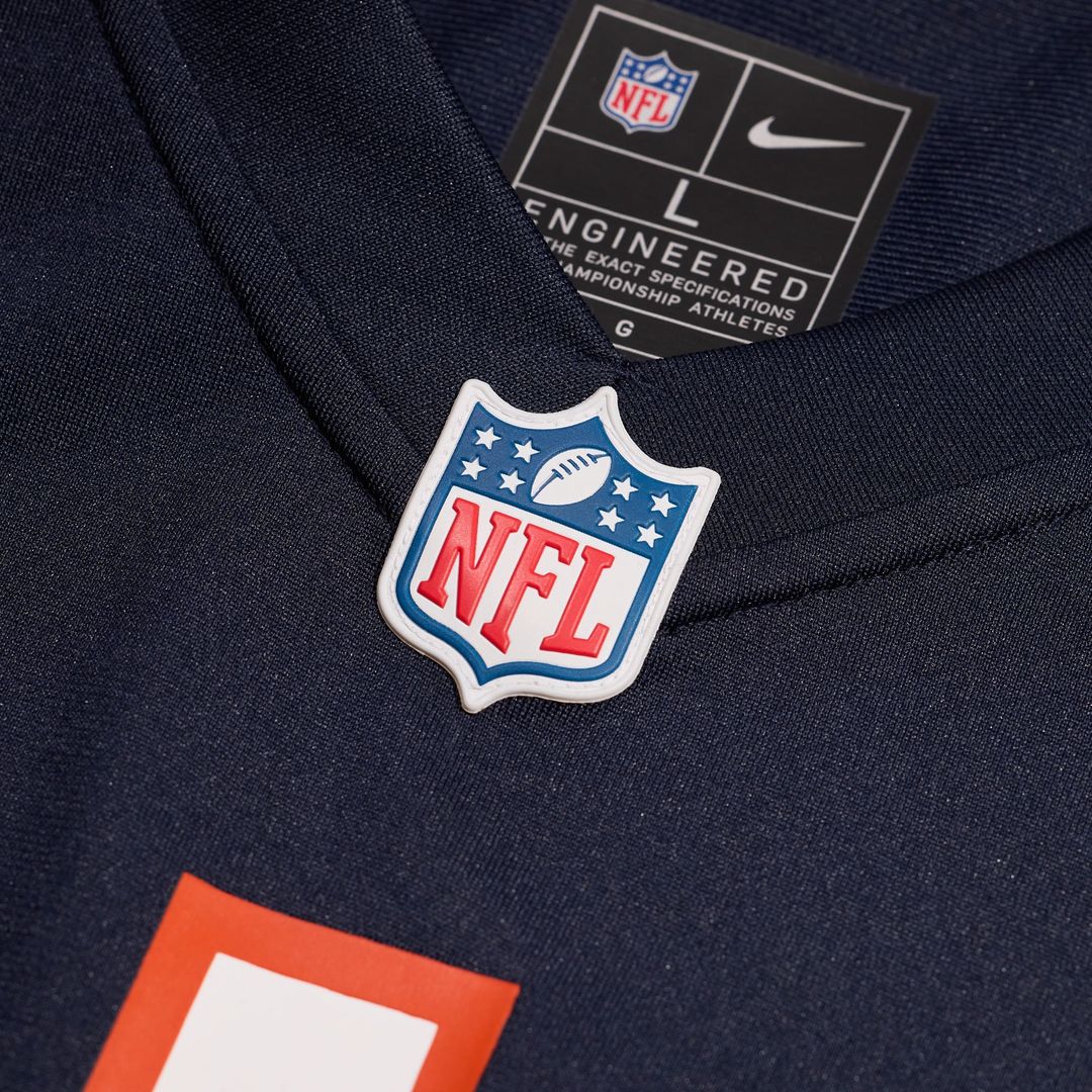 Chicago Bears Roschon Johnson Navy Team Game Jersey | NFL Football Jersey
