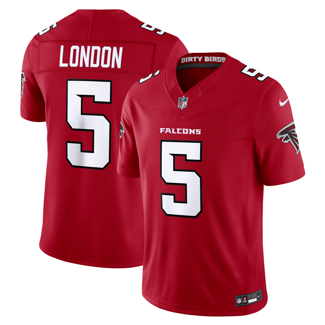 Atlanta Falcons Drake London Black Alternate Throwback Vapor F.U.S.E. Stitched Limited Jersey | NFL Football Jersey