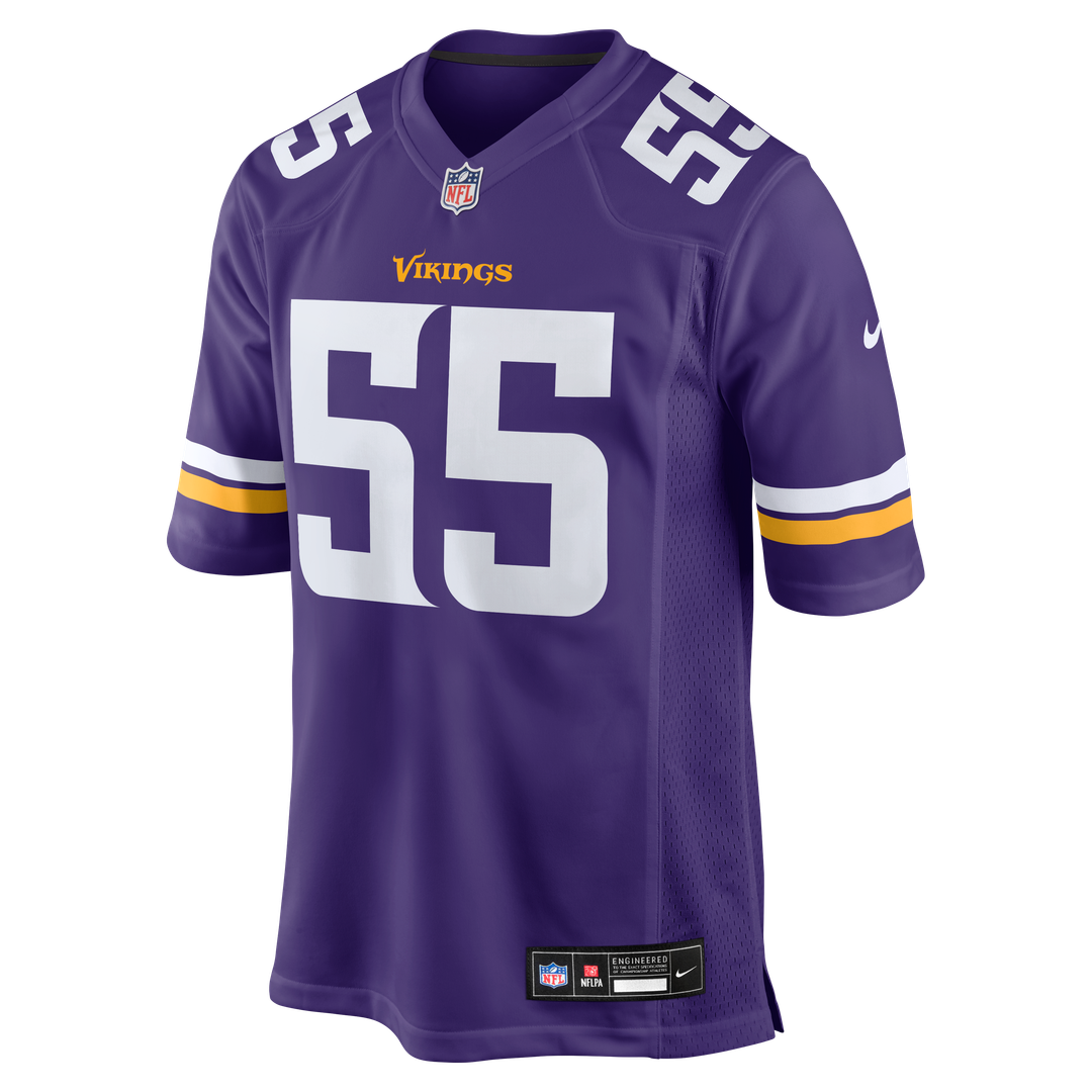 Minnesota Vikings Eric Wilson Purple Team Game Jersey | NFL Football Jersey