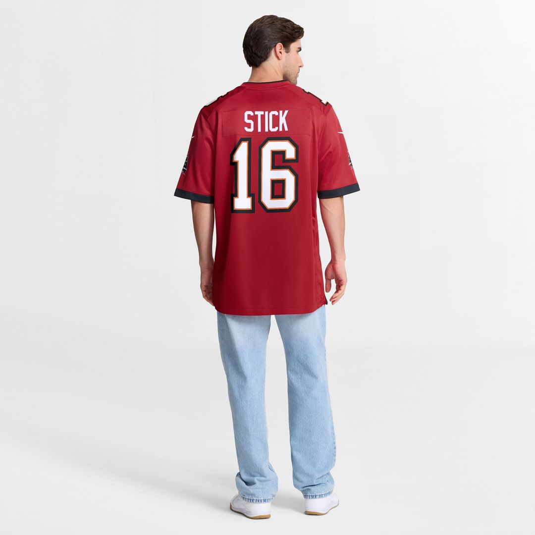 Tampa Bay Buccaneers Easton Stick Red Team Game Jersey | NFL Football Jersey