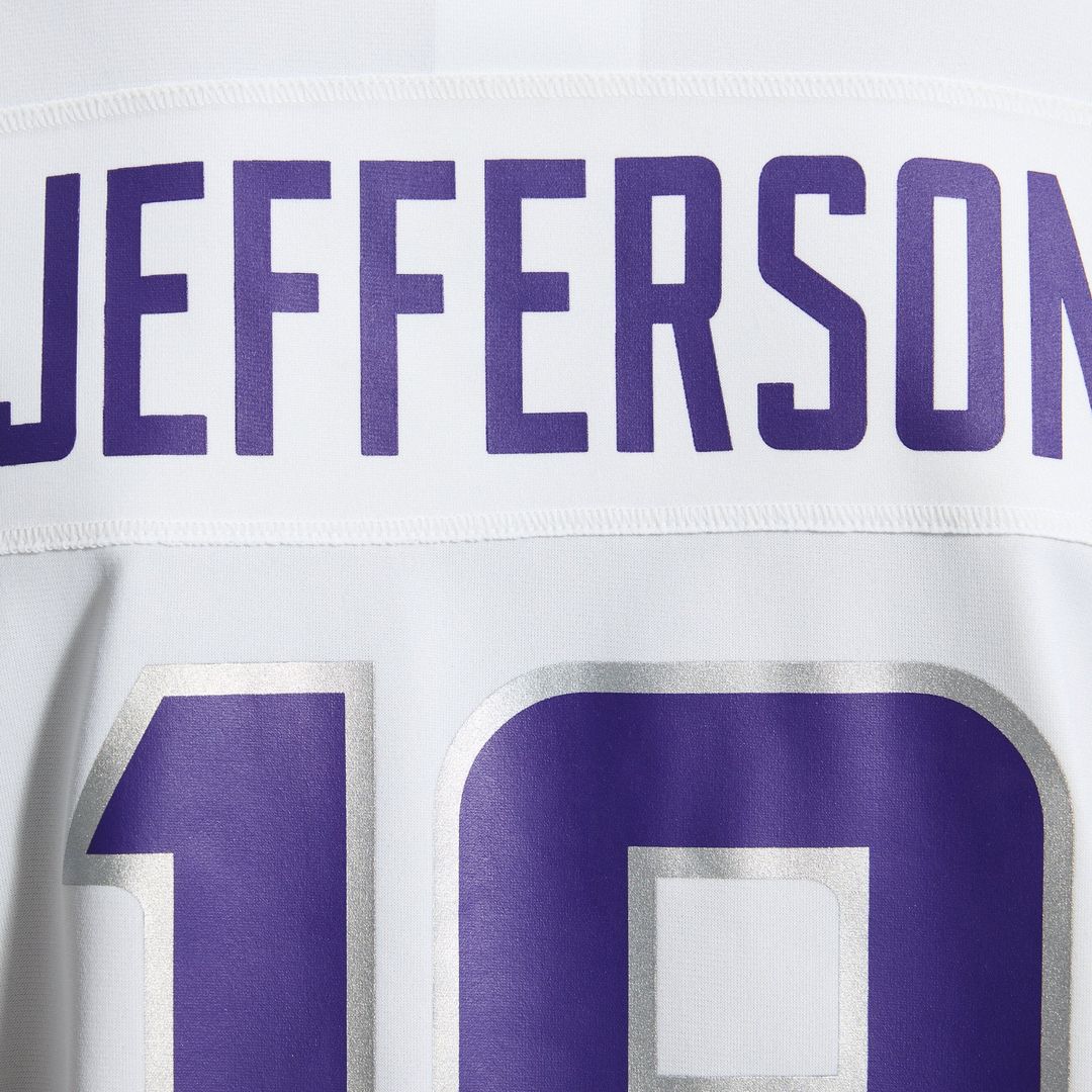 Minnesota Vikings Justin Jefferson White Alternate Game Player Jersey | NFL Football Jersey