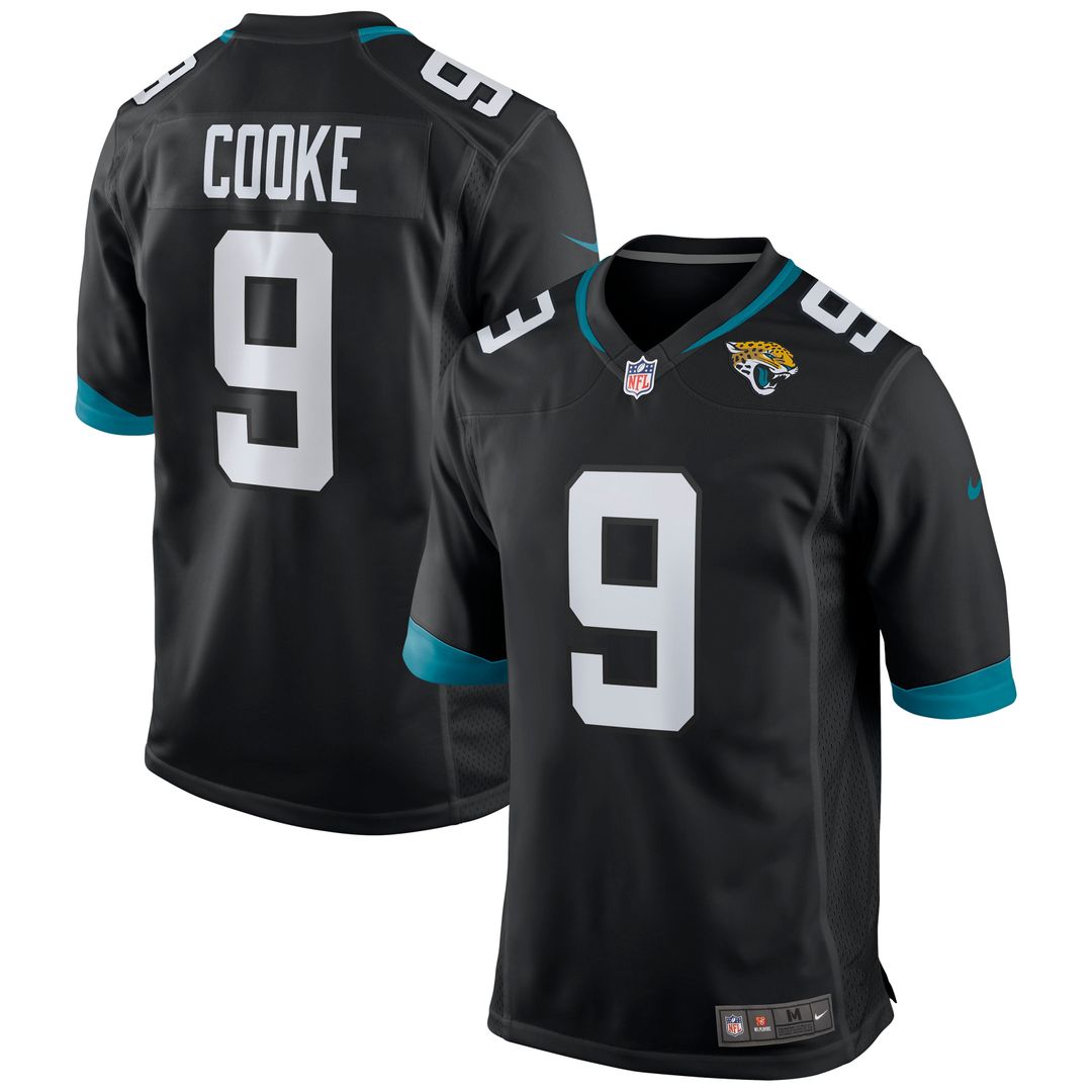 Jacksonville Jaguars Logan Cooke Black Game Jersey | NFL Football Jersey