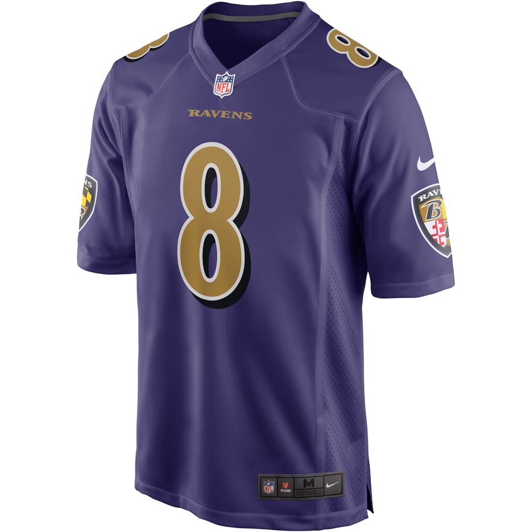 Baltimore Ravens Lamar Jackson Purple Alternate Game Jersey | NFL Football Jersey