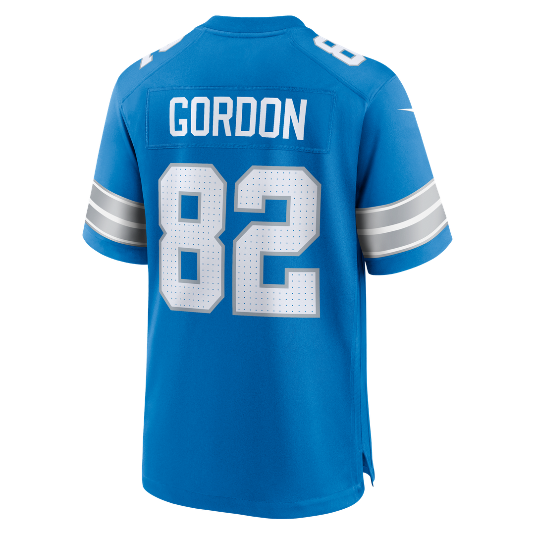 Detroit Lions Thomas Gordon Blue Team Game Jersey | NFL Football Jersey