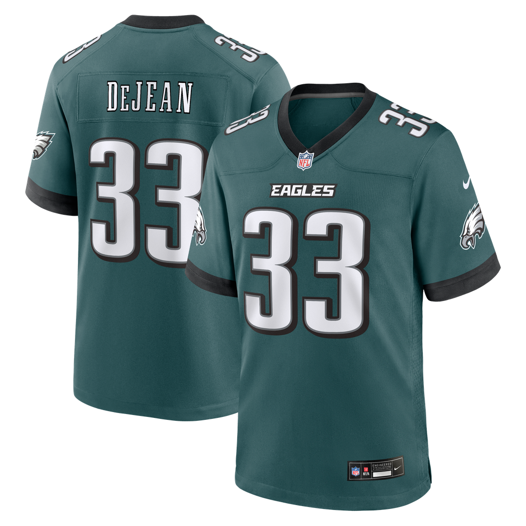 Philadelphia Eagles Cooper DeJean Midnight Green Team Game Jersey | NFL Football Jersey