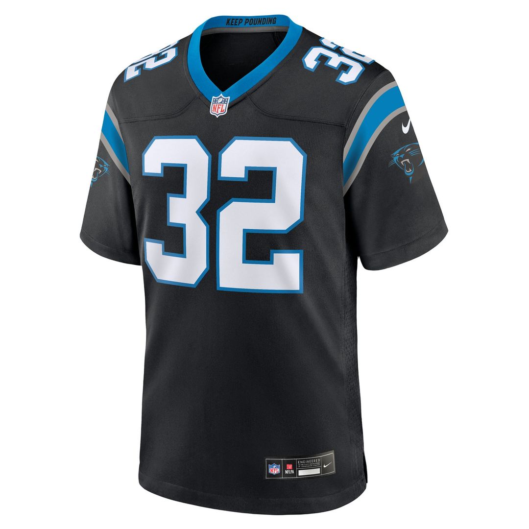 Carolina Panthers Trevin Wallace Black Team Game Jersey | NFL Football Jersey