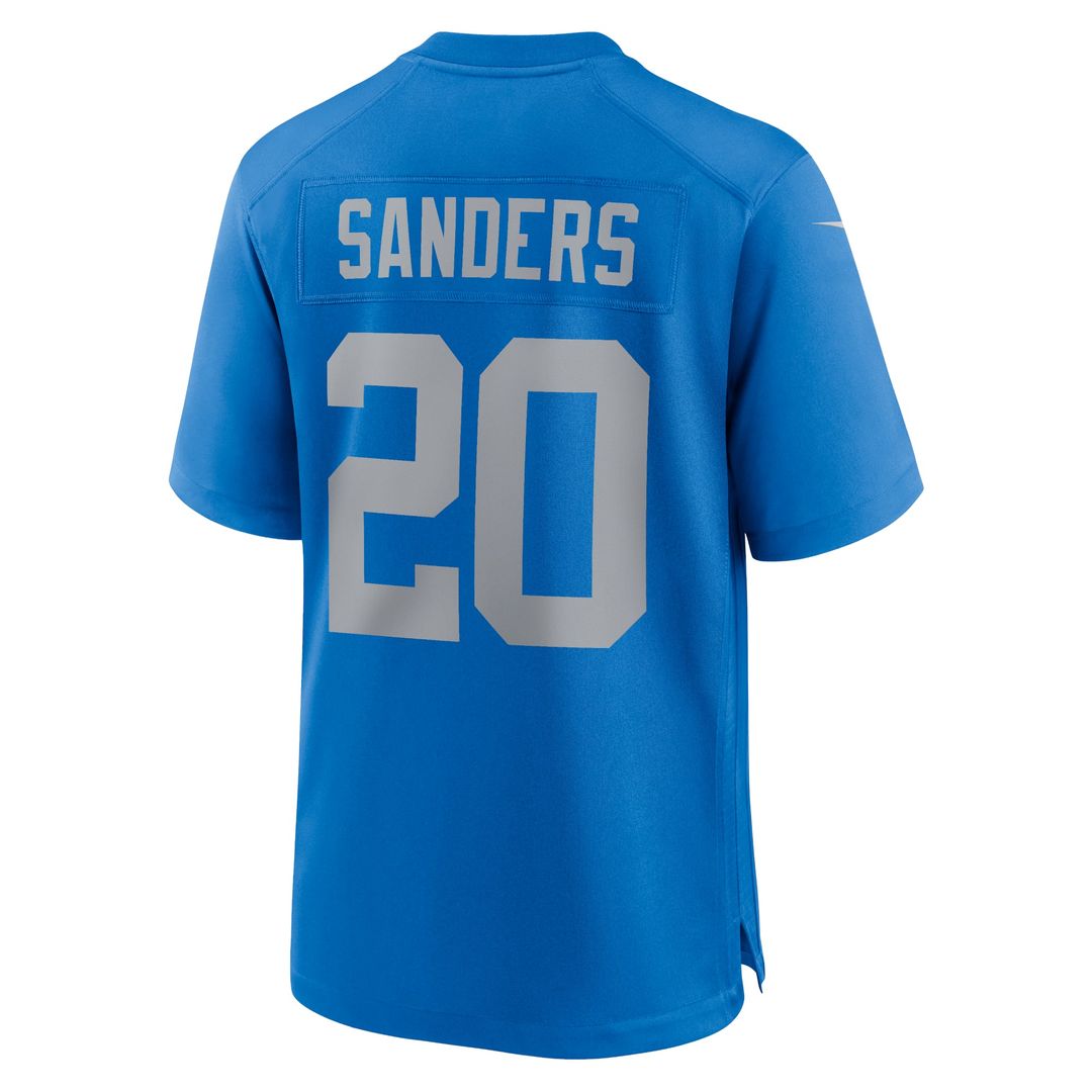Detroit Lions Barry Sanders Blue Alternate Game Jersey | NFL Football Jersey