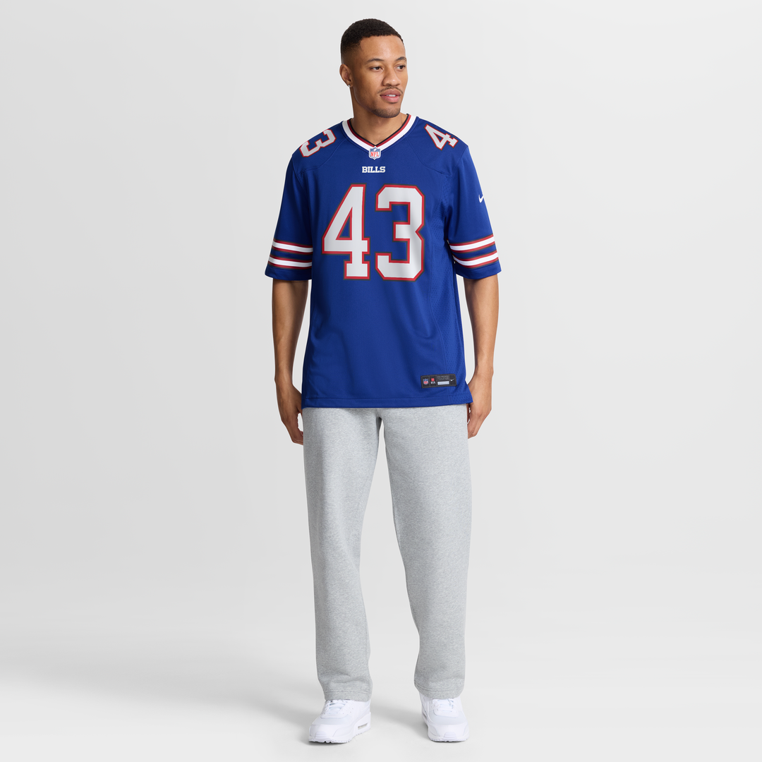 Buffalo Bills Dorian Strong Royal Team Game Jersey | NFL Football Jersey