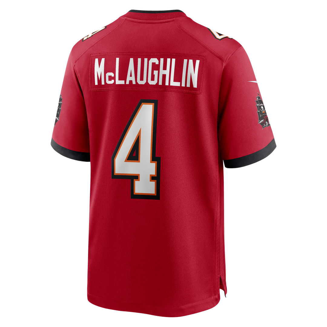 Tampa Bay Buccaneers Chase McLaughlin Red Game Player Jersey | NFL Football Jersey