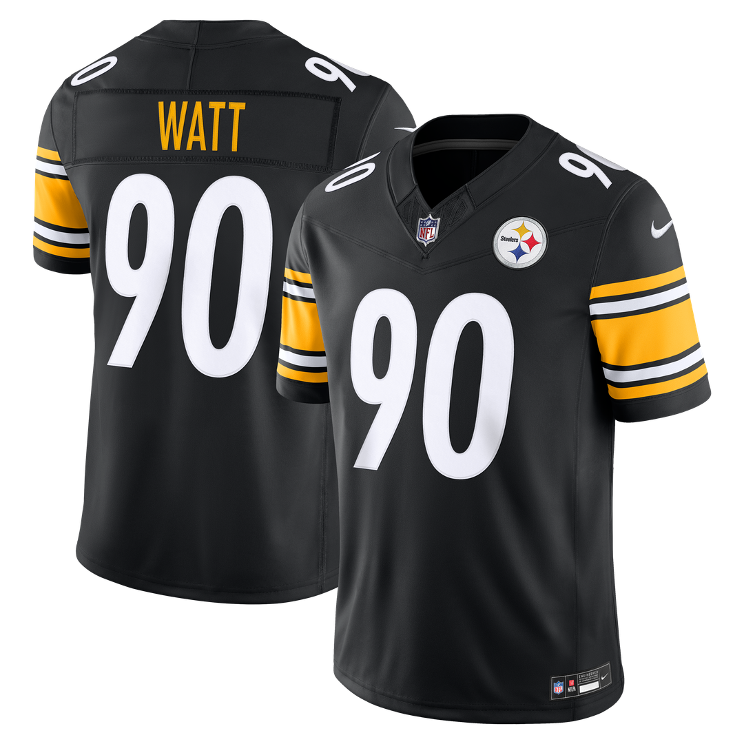 Pittsburgh Steelers T.J. Watt Gold Alternate Vapor F.U.S.E. Stitched Limited Jersey | NFL Football Jersey