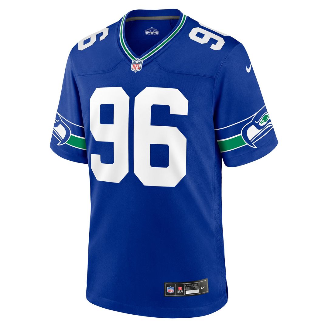 Seattle Seahawks Cortez Kennedy Royal Retired Player Alternate Game Jersey | NFL Football Jersey