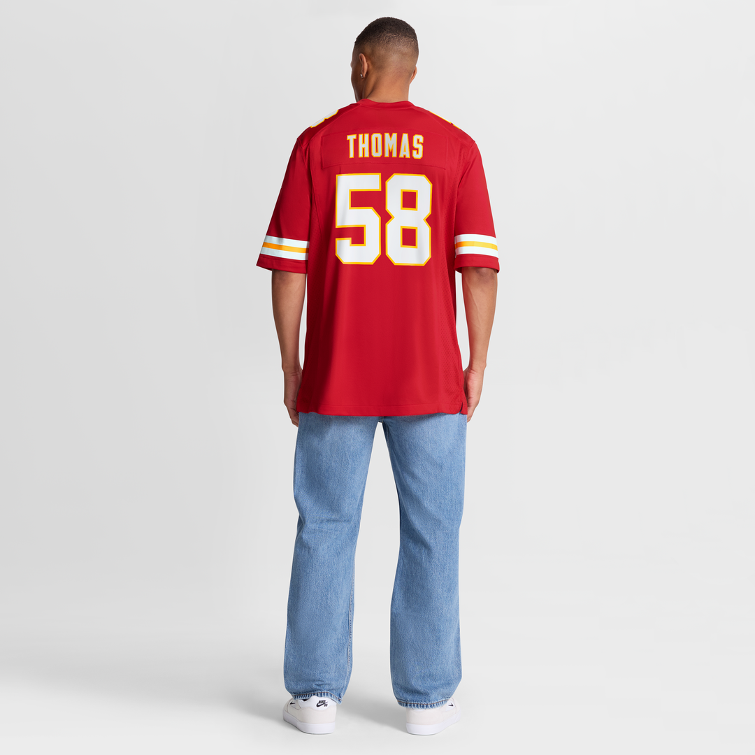 Kansas City Chiefs Derrick Thomas White Retired Player Game Jersey | NFL Football Jersey