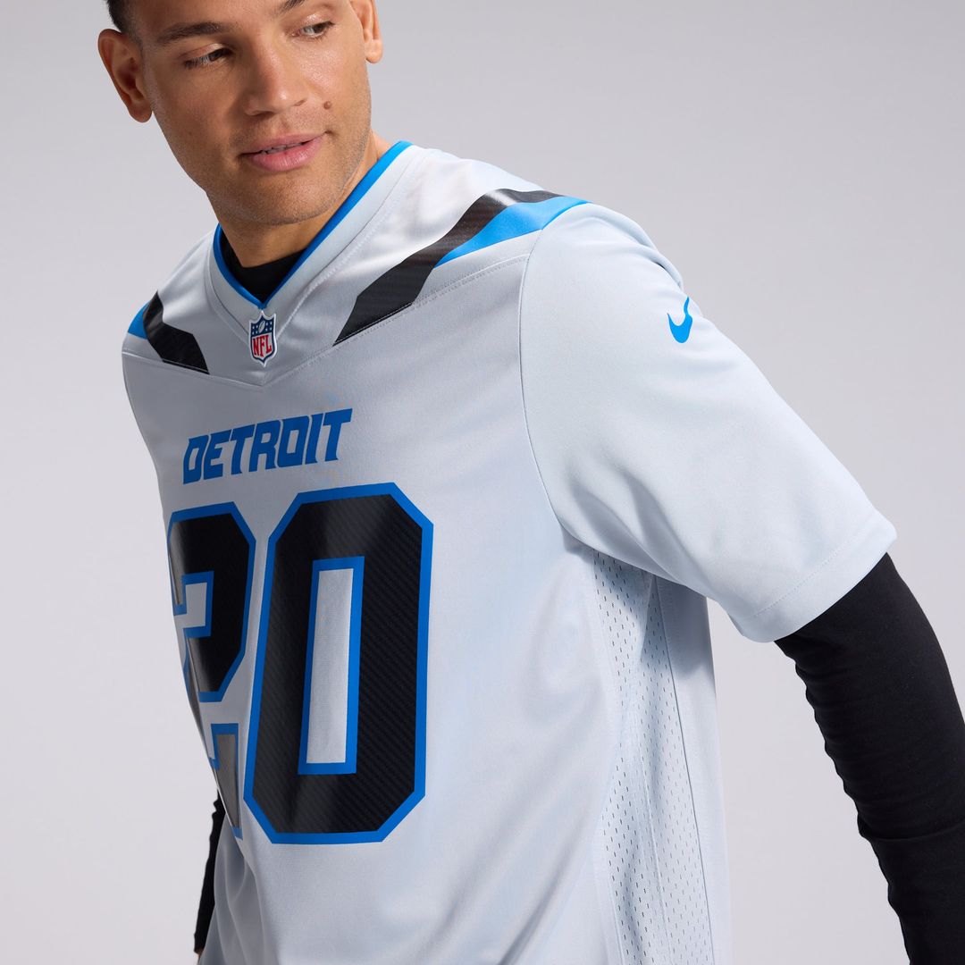 Detroit Lions Barry Sanders Silver 2026 Rivalries Collection Game Jersey | NFL Football Jersey