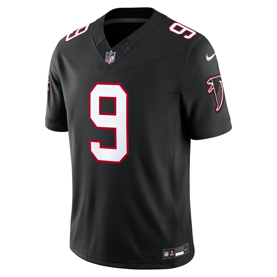 Atlanta Falcons Michael Penix Jr. Black Alternate Throwback Vapor F.U.S.E. Stitched Limited Jersey | NFL Football Jersey