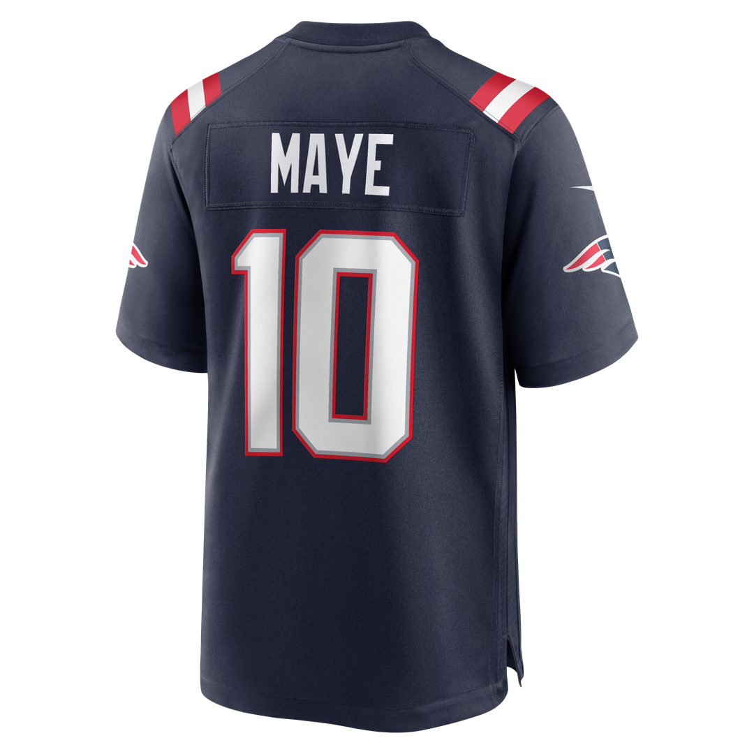 New England Patriots Drake Maye Navy Player Game Jersey | NFL Football Jersey