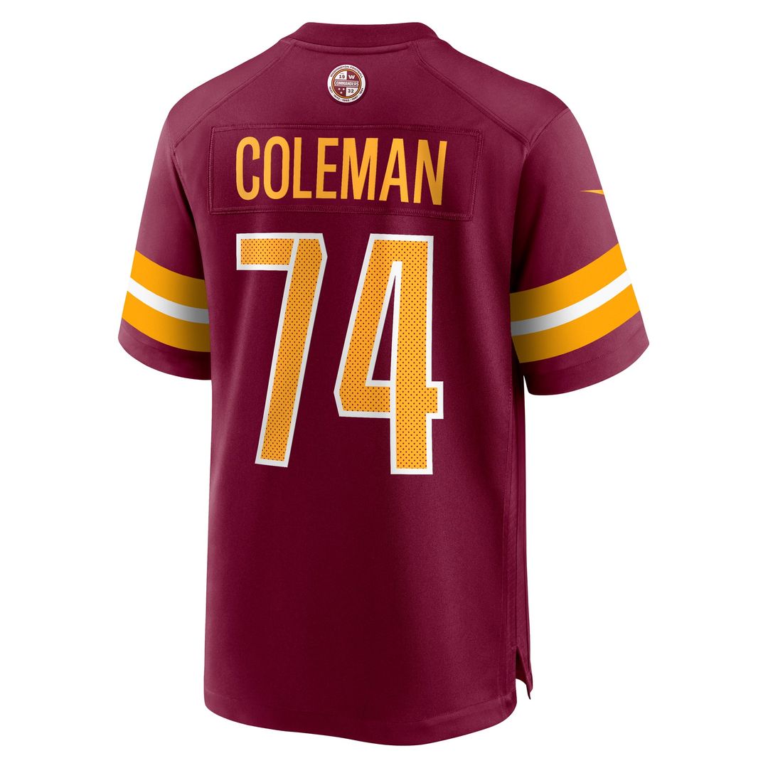 Washington Commanders Brandon Coleman Burgundy Game Jersey | NFL Football Jersey