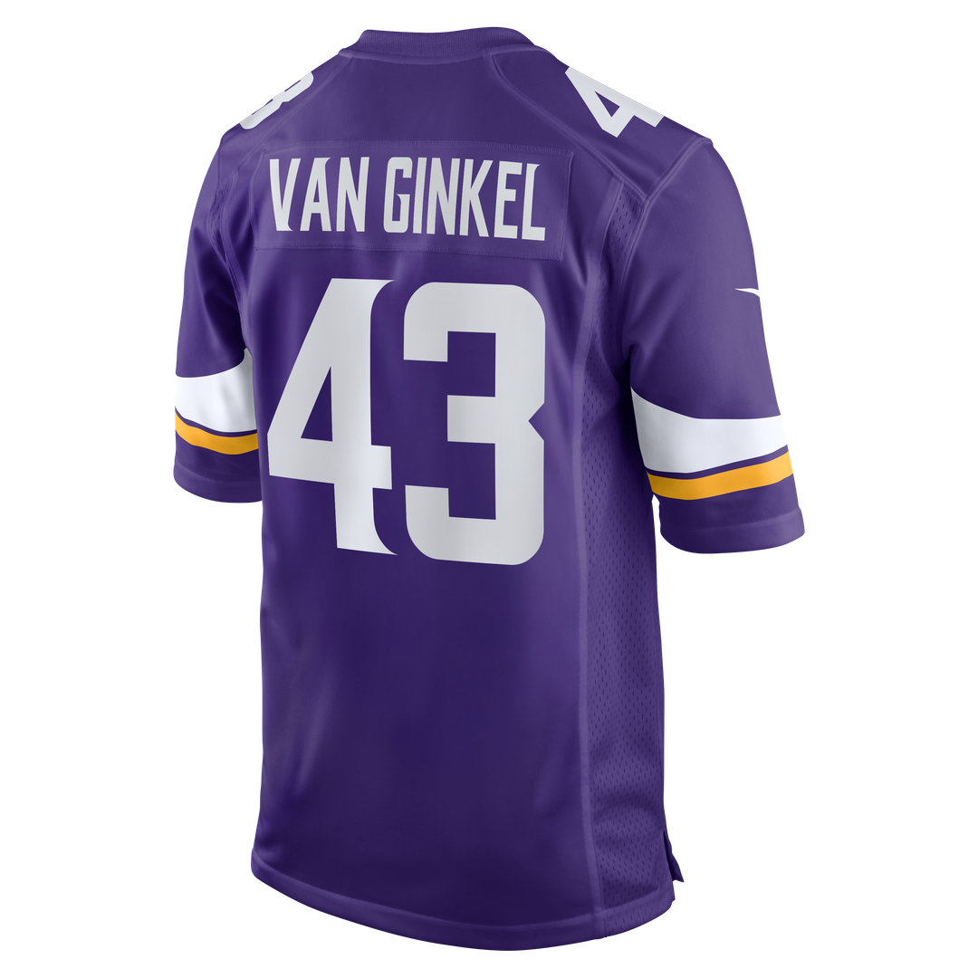 Minnesota Vikings Andrew Van Ginkel White Alternate Game Jersey | NFL Football Jersey
