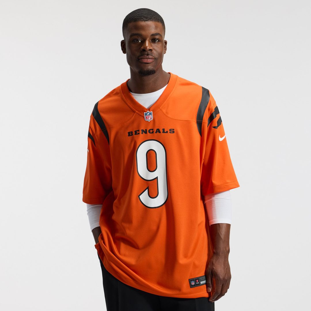 Cincinnati Bengals Joe Burrow Orange Alternate Game Jersey | NFL Football Jersey