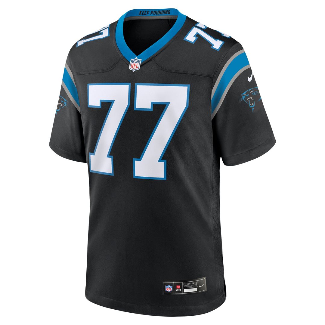 Carolina Panthers Yosh Nijman Black Game Jersey | NFL Football Jersey