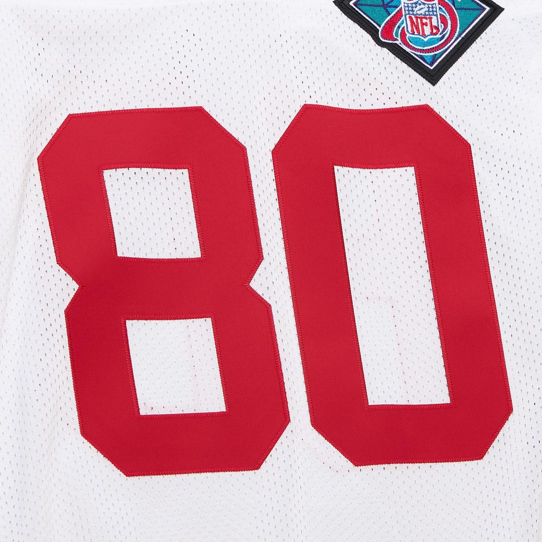 San Francisco 49ers 1994 Jerry Rice White Authentic Throwback Retired Player Jersey | NFL Football Jersey