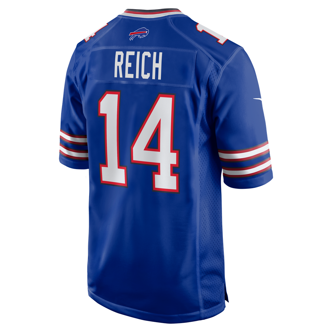 Buffalo Bills Frank Reich Royal Game Retired Player Jersey | NFL Football Jersey